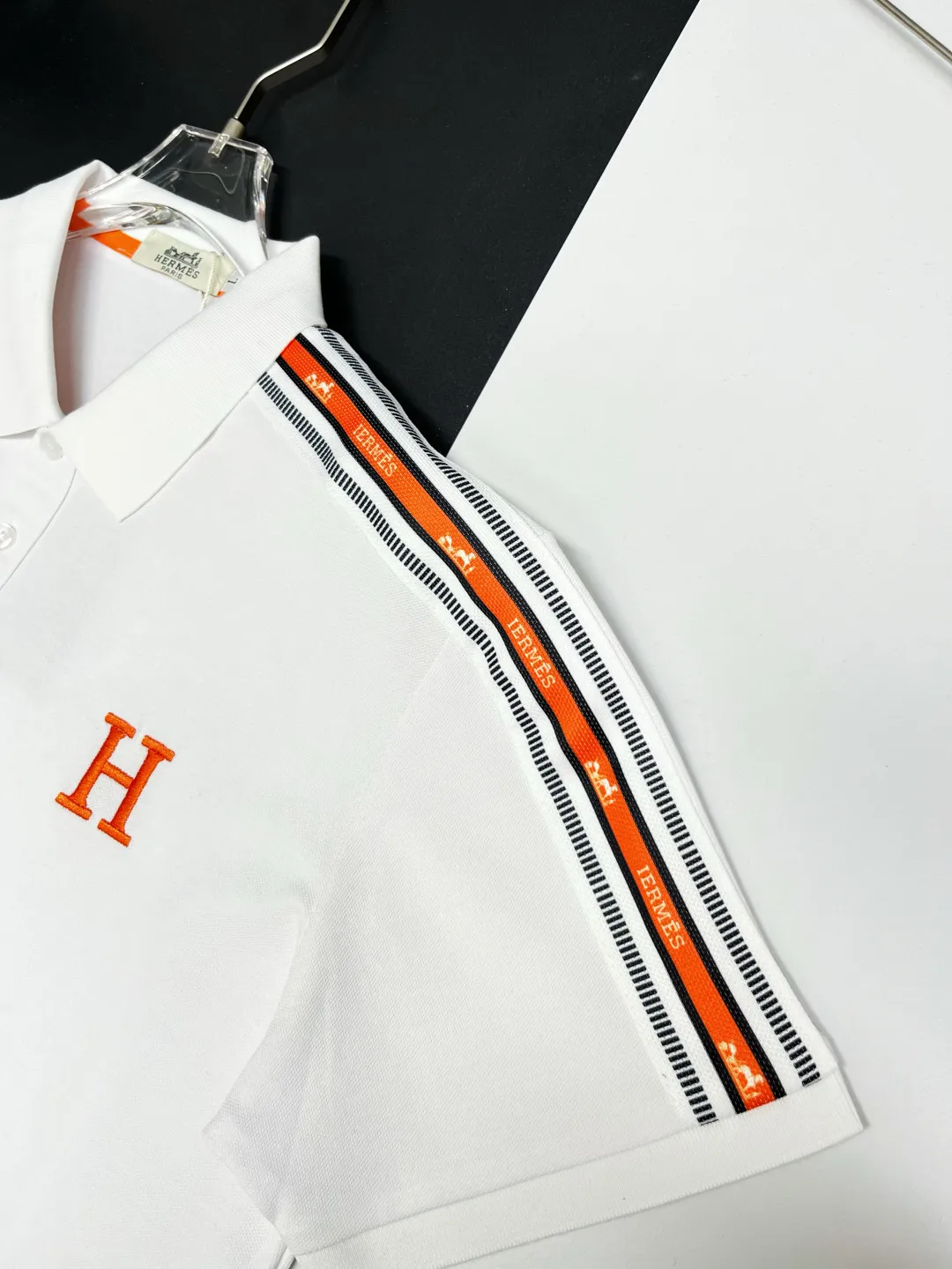 HERMES New Arrival Polo Same Style 210 ， Factory New Arrival Versatile : Black White Size：M-XXXL